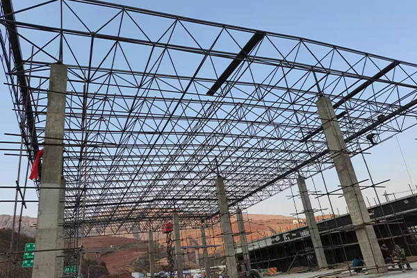 东港钢结构网架图片